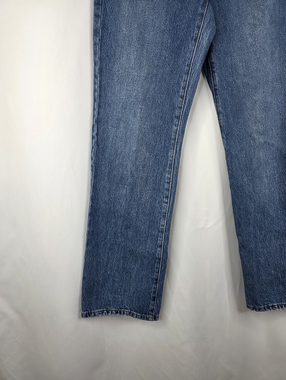 Garage Denim Juniors Size 3 90s Straight Jeans Washed Charlie Blue Mid Cotton - Picture 5 of 15